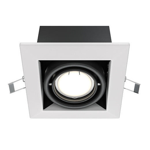 Maytoni Metal Modern White with Black Adjustable Ceiling Recessed Light 