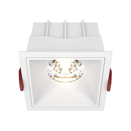 Maytoni Alfa LED White 15W 3000K Dimmable Square Recessed Light 