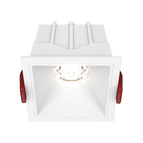Maytoni Alfa LED White 10W 4000K Dimmable Square Recessed Light 