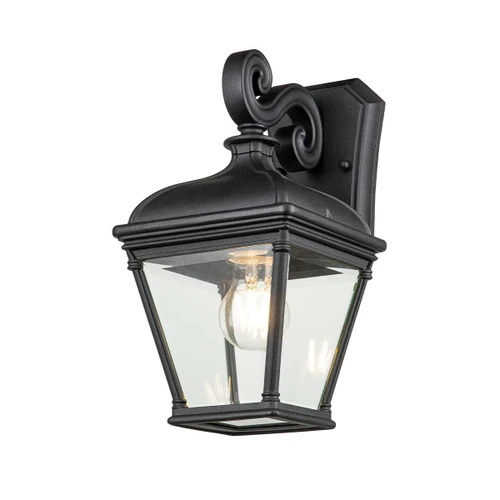 Elstead Lighting Bayview Black 33cm IP44 Wall Light 