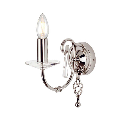 Elstead Lighting Aegean Polished Nickel Wall Light 