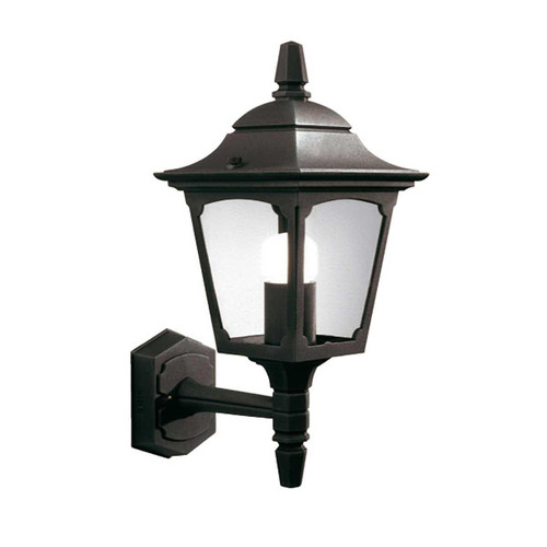 Elstead Lighting Chapel Mini Black Upward Outdoor Wall Light 