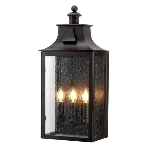 Elstead Lighting Balmoral 3 Light Old Bronze Lantern IP44 Wall Light 