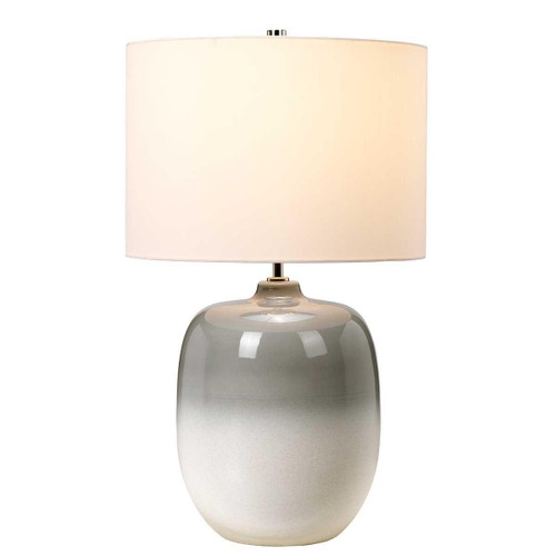 Elstead Lighting Chalk Farm Grey with Ivory Shade Table Lamp 