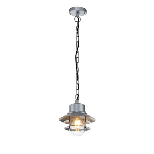 Elstead Lighting Copenhagen Silver IP44 Pendant Light 