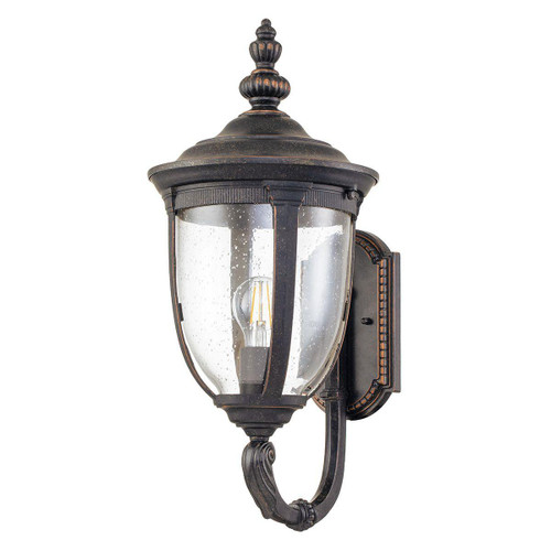Elstead Lighting Cleveland A Weathered Bronze 24cm IP44 Wall Light 