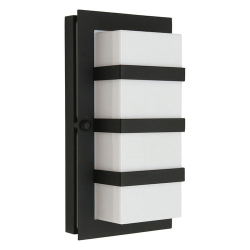Norlys Boden Black with Opal Diffuser IP54 Wall Light 
