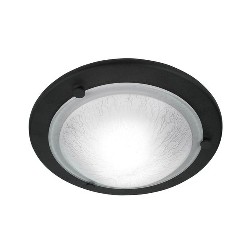 Elstead Lighting Berwick Black Flush Ceiling Light 