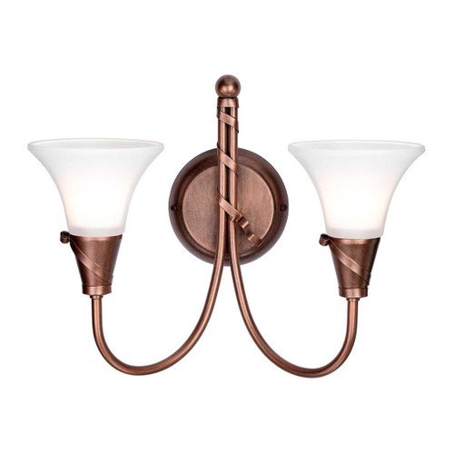 Elstead Lighting Emily 2 Light Copper Wall Light 