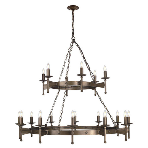 Elstead Lighting Cromwell 18 Light Old Bronze Chandelier 
