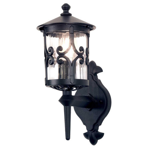Elstead Lighting Hereford Black Lantern IP23 Wall Light 