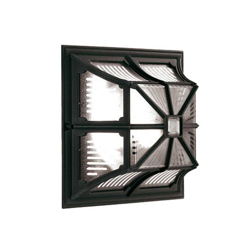 Elstead Lighting Chapel Black Flush Ceiling Light 