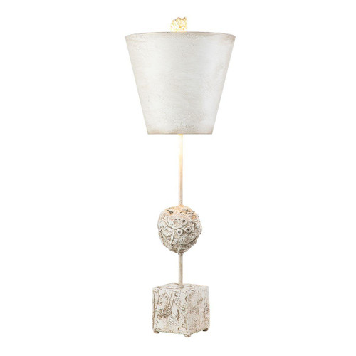 Flambeau Petra Bone White Table Lamp 