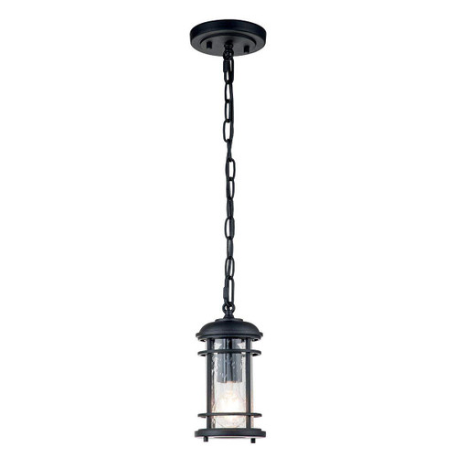 Flambeau Lighthouse Black IP44 Pendant Light 