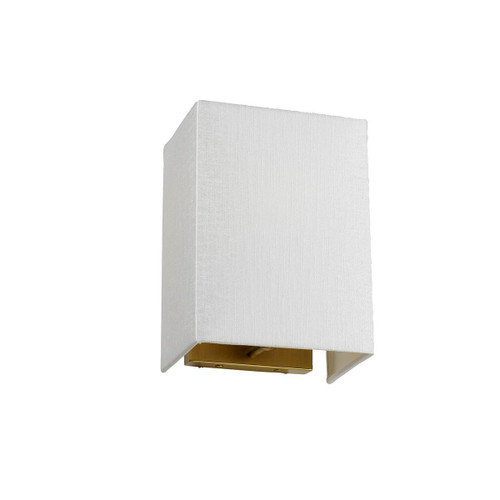 Flambeau Riley Aged Brass with Shade 17cm Wall Light 