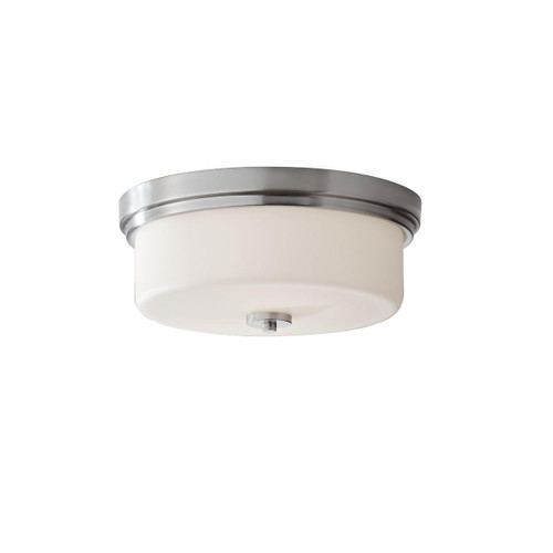 Flambeau Kincaid 2 Light Polished Chrome Flush Ceiling Light 