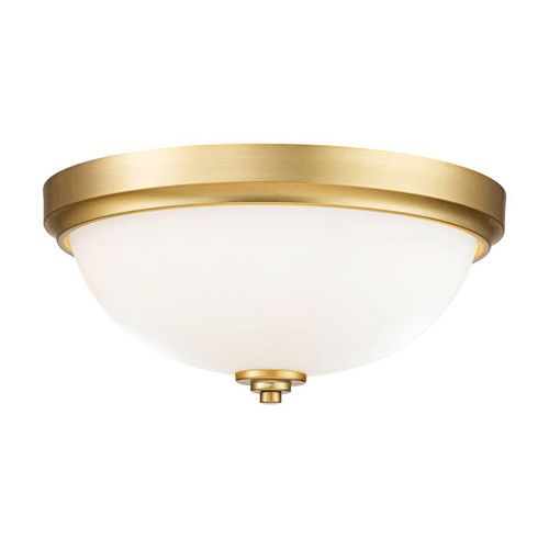 Flambeau Malibu 2 Light Brushed Brass IP44 Bathroom Wall Light 