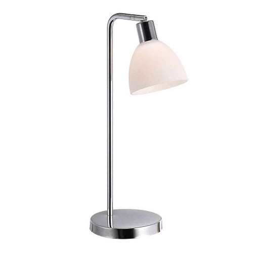 Ray Chrome with Opal White Glass Adjustable Table Lamp