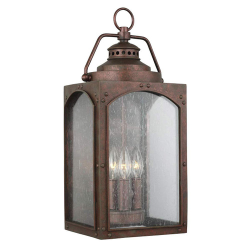 Flambeau Randhurst 3 Light Copper Oxide IP44 Wall Light 