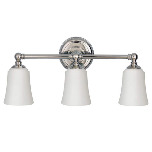 Flambeau Huguenot Lake 3 Light Polished Chrome IP44 Bathroom Wall Light 