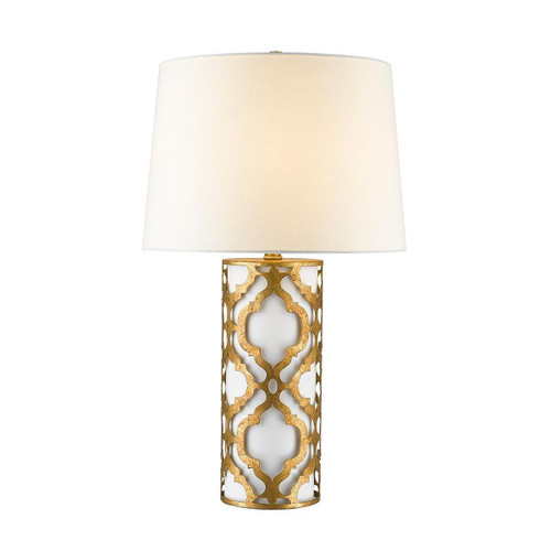 Gilded Nola Arabella Distressed Gold Table Lamp 