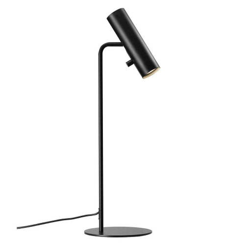 MIB 6 Black Metal with Black Cable Table Lamp