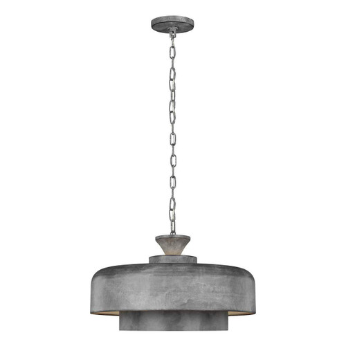 Flambeau Haymarket Weather Galvanised Pendant Light 