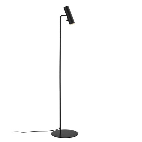 MIB 6 Black Metal with Black Cable Floor Lamp