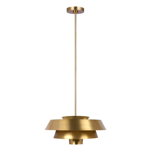 Brisbin Burnished Brass Pendant Light