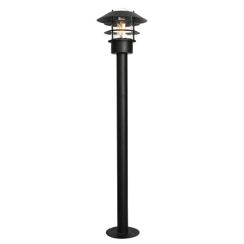 Helsingor Black IP44 Bollard