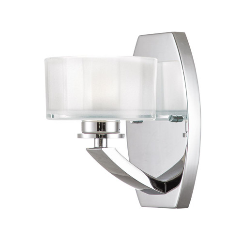 Meridian Polished Chrome IP44 Bathroom Wall Light