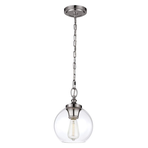 Tabby Polished Nickel Mini Pendant Light