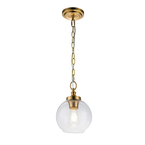 Tabby Burnished Brass Mini Pendant Light