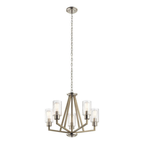 Kichler Deryn 5 Light Distressed Antique Grey Chandelier 