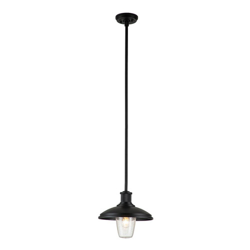 Allenbury Textured Black IP44 Pendant Light