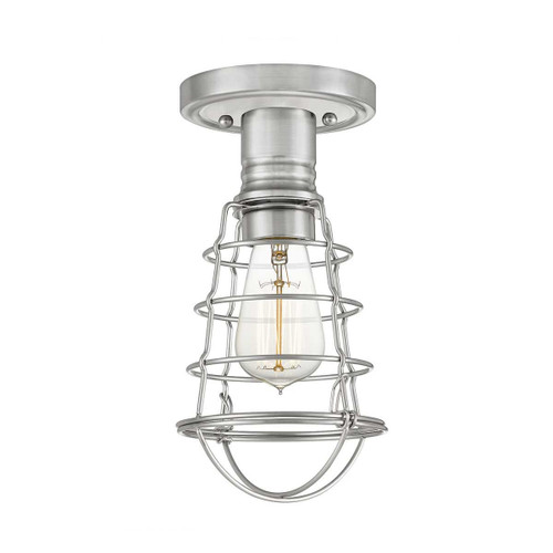 Quoizel Mixon Brushed Nickel Semi Flush Ceiling Light 