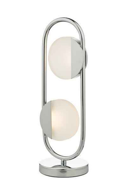 Axelia 2 Light Polished Chrome LED Table Lamp