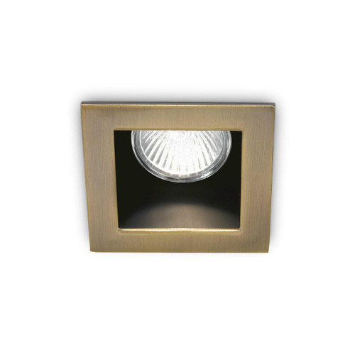 Ideal-Lux Funky Fi Antique Brass Square Recessed Light - Clearance 