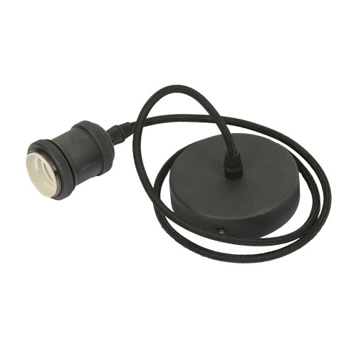 Oaks Lighting Spare Black Round 1m Cord Set 