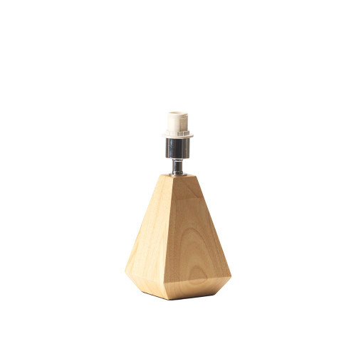 Oaks Lighting Walton Oak Geometric Base Only Table Lamp 