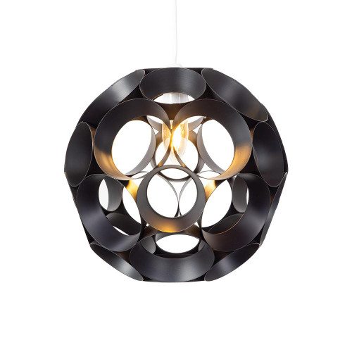Oaks Lighting Noda Sphere Black 28cm Easy Fit Shade Only