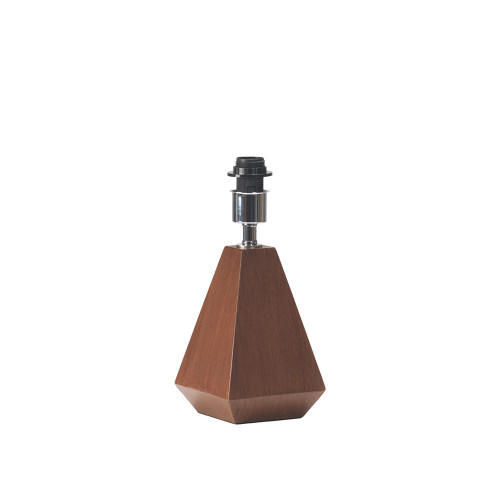 Oaks Lighting Walton Walnut Geometric Base Only Table Lamp 