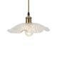 Oaks Lighting Chur White with Clear Glass Lozenge Easy Fit Shade Only