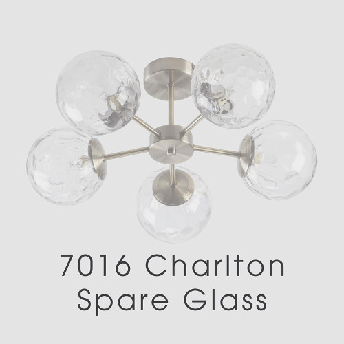 Oaks Lighting Charlton Clear Glass Replacement Only 