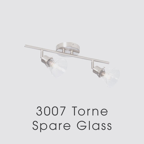 Oaks Lighting Torne Clear Replacement Glass Only 