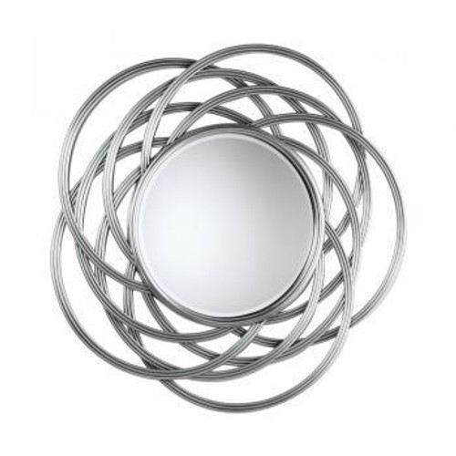 Oaks Lighting Round Mirror Antique Chrome 75cm Mirror 