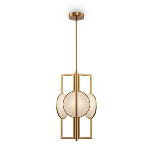 Maytoni Marmo 3 Light Gold and White Marble Pendant Light - Clearance 