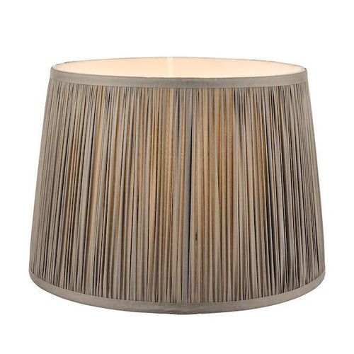 Laura Ashley Lighting Hemsley Pleated Charcoal Silk Shade Only - Clearance 