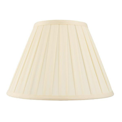 Endon Lighting Carla 14 Inch Cream Cotton Box Pleat Shade Only - Clearance 