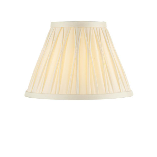 Endon Lighting Chatsworth 8 Inch Box Pleat Ivory Silk Shade Only - Clearance 